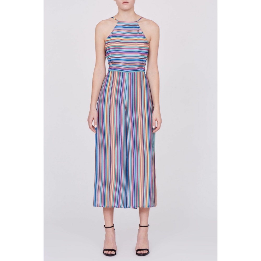 Amanda Uprichard Aviva Jumpsuit Jawbreaker Stripe